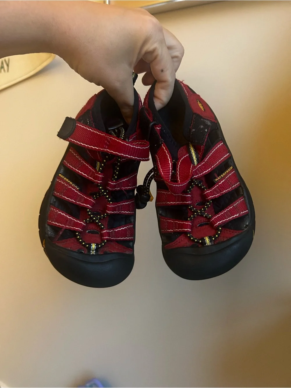 Keen Kids Waterproof Red Outdoor Sandal Shoes